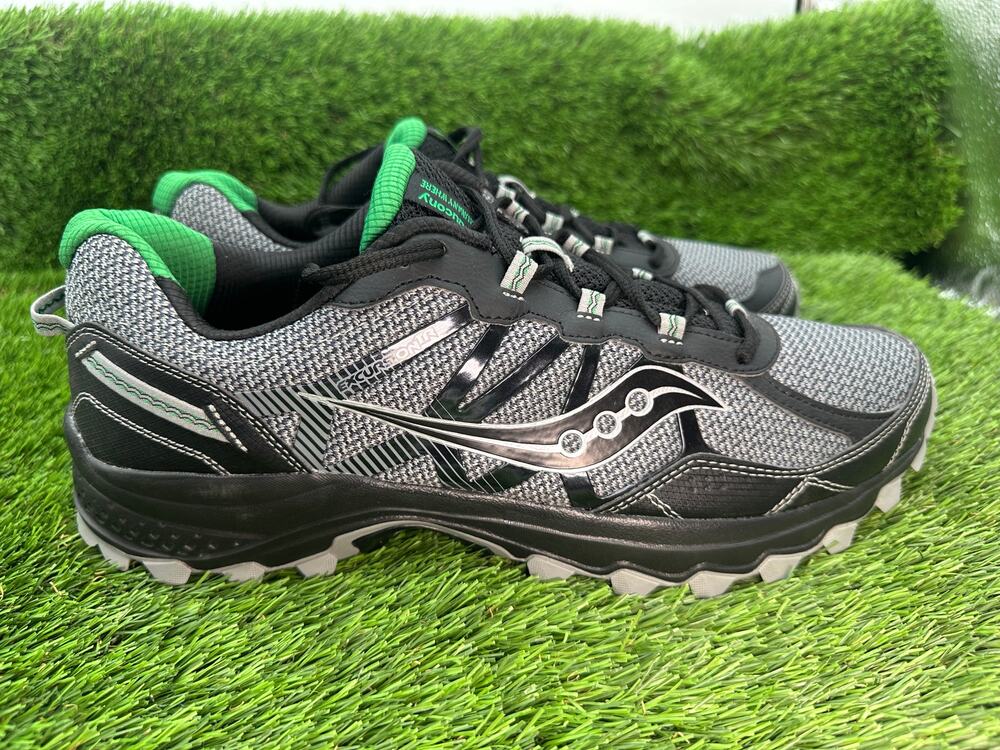 Saucony Excursion TR11 S20392-1 Athletic Shoes Men's 12 Black Mesh Trail Running
